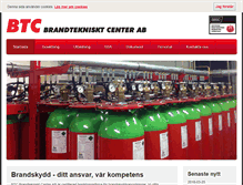 Tablet Screenshot of brandteknisktcenter.se